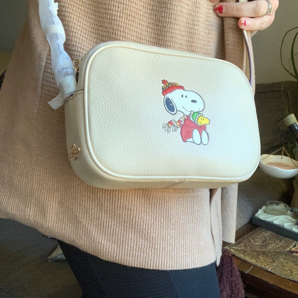 Authentic COACH Pebbled leather top zip Peanut Crossbody - Picture 11 of 15